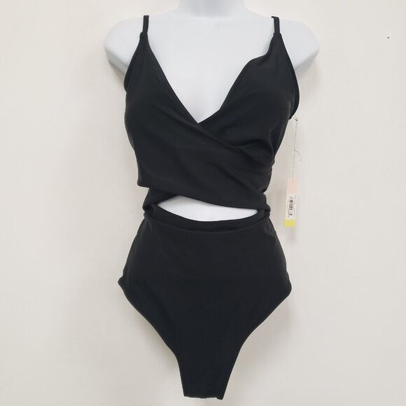 summersalt Other - Summersalt Womens One Piece Swimsuit Size 14 Black Beach Tropical Island NWT